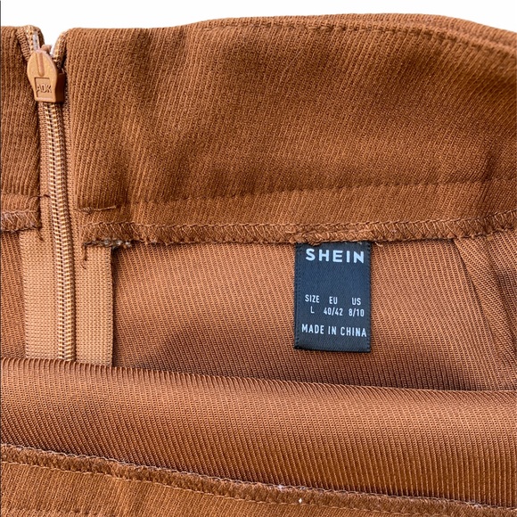 SHEIN Camel Tan Overlap Mini Skirt - Picture 5 of 6